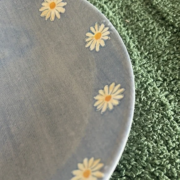 The Farmhouse by Rachel Ashwell Sunflower 🌻Serving Tray Plates Melamine Blue NEW - Picture 9 of 11